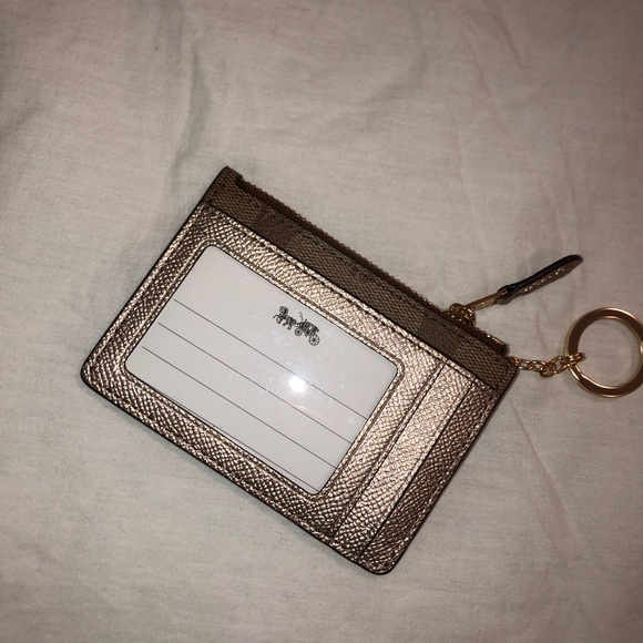 Coach Mini Skinny ID Case with Keyring - Picture 2 of 5